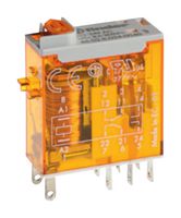 FINDER 465281100054 Power Relay, DPDT, 110 VAC, 8 A, 46 Series, Socket