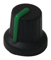 MULTICOMP PRO MP72604S Knob, Splined Shaft, 6 mm, Round with Indicator Line, 16 mm, MC726S Range