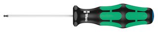 WERA 22795 Screwdriver, Hexagon Ball Head, Anti-Roll Protection & Rotating Cap, 1.5mm x 60mm