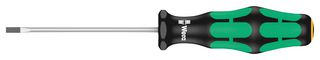 WERA 110001 Screwdriver, Slotted, 80 mm Blade, 3 mm Tip, 161 mm Overall