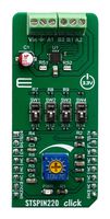 MIKROELEKTRONIKA MIKROE-3545 Add-On Board, STSPIN220 Click Board, Stepper Motor Driver, MikroBUS Connector