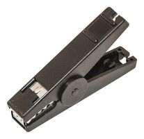 MUELLER ELECTRIC BU-112-0. MINI ALLIGATOR CLIP, 16MM, BLACK, 30A