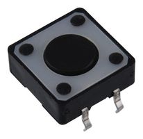 TE CONNECTIVITY - ALCOSWITCH FSM100 Tactile Switch, FSM10 Series, Top Actuated, Through Hole, Round Button, 160 gf, 50mA at 24VDC