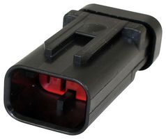 TE CONNECTIVITY 776535-1 Connector Housing, AMPSEAL, Receptacle, 2 Ways, 4.5 mm, AMP AMPSEAL Series Pin Contacts