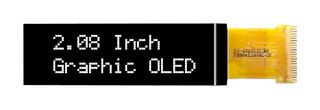 MIDAS DISPLAYS MCOT256064DY-WM Graphic OLED, 256 x 64 Pixels, White on Black, 3V, I2C, Parallel, SPI, 82.5mm x 19mm, -40 °C