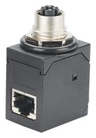 PANDUIT ICAM12X90RJS In-Line Adapter, X-Code, Adapter, In-Line, M12 Socket, RJ45, IndustrialNet Series