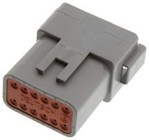 TE CONNECTIVITY - DEUTSCH DT04-12PA-C015 Automotive Connector Housing, DT Series, Receptacle, 12 Ways, AMP DT Series Size 16 Pin Contacts