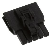 MOLEX 105307-1205 Connector Housing, Black, w/TPA, Nano-Fit 105307 Series, Receptacle, 5 Ways, 2.5 mm