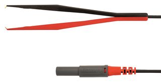 SCHUTZINGER KML 7848 AU / PZ / 150 / RT Test Patch Lead, 4mm Banana Plug, Shrouded, SMD Test Tweezer, 5 ft, 1.5 m, Red, 1 A