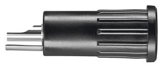 SCHUTZINGER BRBU 7924 L NI / SW Banana Test Connector, Jack, Panel Mount, 16 A, 60 VDC, Nickel Plated Contacts, Black