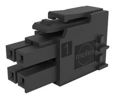 MOLEX 172258-3104 Connector Housing, Black, Ultra-Fit 172258 Series, Receptacle, 4 Ways, 3.5 mm
