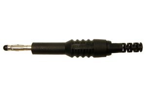 CLIFF ELECTRONIC COMPONENTS FCR6381B Banana Test Connector, Plug, Cable Mount, 10 A, 1 kV, Nickel Plated Contacts, Black
