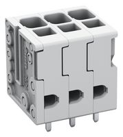 WAGO 2624-3106 Wire-To-Board Terminal Block, 5 mm, 6 Ways, 24 AWG, 10 AWG, 6 mm², Push In