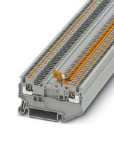PHOENIX CONTACT 3210301 DIN Rail Mount Terminal Block, Knife Disconnect, 2 Ways, 26 AWG, 14 AWG, 1.5 mm², Push In, 10 A
