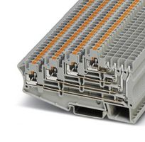 PHOENIX CONTACT 3012300 DIN Rail Mount Terminal Block, 8 Ways, 26 AWG, 12 AWG, 2.5 mm², Push In, 10 A