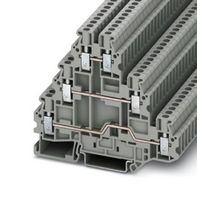PHOENIX CONTACT 3214259 DIN Rail Mount Terminal Block, 6 Ways, 26 AWG, 12 AWG, 2.5 mm², Screw, 19 A