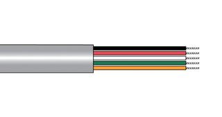 ALPHA WIRE M13310 SL005 Multicore Cable, Unscreened, 10 Core, 22 AWG, 0.35 mm², 100 ft, 30 m