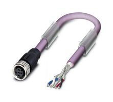 PHOENIX CONTACT 1507489 Sensor Cable, 5P, M12 Receptacle, Free End, 5 Positions, 5 m, 16.4 ft