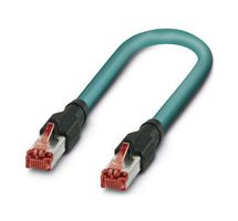 PHOENIX CONTACT 1403929 Ethernet Cable, 8P, Cat5, RJ45 Plug to RJ45 Plug, Blue, 2 m, 6.6 ft