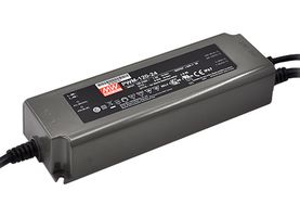 MEAN WELL PWM-120-12 LED Driver, LED Lighting, 120 W, 12 VDC, 10 A, Constant Voltage, 90 V