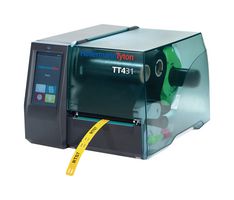 HELLERMANNTYTON 556-00400 TT431-PL-GY Label Printer, Desktop, Thermal Transfer, Grey, 300 dpi, 150 mm/s, 256MB RAM