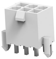 TE CONNECTIVITY 2825274-6 Rectangular Power Connector, 6 Contacts, VAL-U-LOK HCS, PCB Mount, Through Hole, 4.2 mm, Plug
