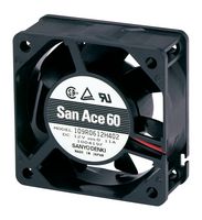 SANYO DENKI 109R0648H402 DC Axial Fan, 48 V, Square, 60 mm, 25 mm, Ball Bearing, 18.7 CFM