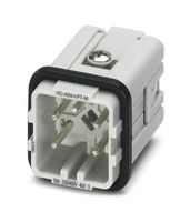 PHOENIX CONTACT 1585278 Heavy Duty Connector, HEAVYCON, Insert, 4+PE Contacts, D7, Plug, Push Lock Pin