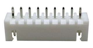 MULTICOMP PRO MP001802 Pin Header, Wire-to-Board, 2.5 mm, 1 Rows, 9 Contacts, Through Hole, MP W2B 2.5MM