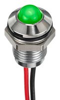 APEM Q6P5CYYRG12E Multicolour Panel Indicators, Red, Green, 6 mm, R 20mA, G 20mA, R 12V, G 12V, R 20mcd, G 15mcd