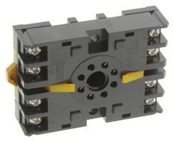 OMRON INDUSTRIAL AUTOMATION P2CF08 Relay Socket, DIN Rail, Panel, Screw, 8 Pins, 6 A, 240 VAC
