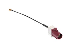 MOLEX 89762-9030 RF / Coaxial Cable Assembly, 3.5 ", 90 mm, 1.32mm, MCRF, SMB Right Angled Jack, 50 ohm