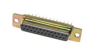 AMPHENOL COMMUNICATIONS SOLUTIONS L77DC37S D Sub Connector, Standard, Receptacle, 17D, 37 Contacts, DC, Solder Cup