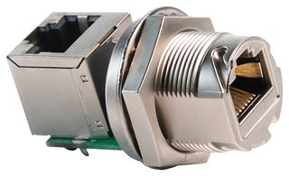 MULTICOMP PRO MP002460 Modular Connector, RJ45 Jack, 1 x 1 (Port), 8P8C, Cat5e, IP68, Panel Mount