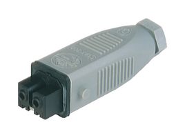 LUMBERG AUTOMATION 6180 Rectangular Power Connector, 2 Contacts, ST, Cable Mount, Screw, 6.6 mm, Receptacle