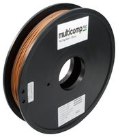 MULTICOMP PRO MP002285 3D Printer Filament, 1.75mm Dia, Brown, PLA, 205 to 225 °C