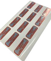 MULTICOMP PRO MP003341 Label, Self Adhesive, 15 mm, 40 mm, Polyester, Calibration Void If Label Removed