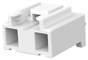 AMP - TE CONNECTIVITY 3-176976-1 Rectangular Power Connector, Natural, 2 Contacts, Through Hole, 3.96 mm