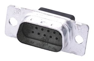 AMP - TE CONNECTIVITY 205558-2 D Sub Connector Housing, 15 Ways, D Sub, DA, AMPLIMITE 109, Plug, Steel Body