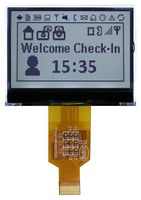 MIDAS DISPLAYS MDCOG128064B6W-FPTLW Graphic LCD, 128 x 64 Pixels, Black on White, 3.1V, Parallel, Transflective