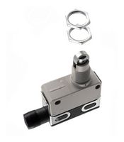 OMRON INDUSTRIAL AUTOMATION D4E-1A10N Limit Switch, Top Roller Plunger, SPDT, 5 A, 125 VAC, 11.77 N, D4E Series
