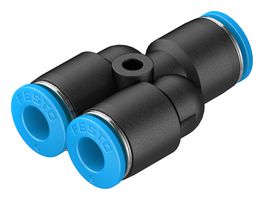 FESTO 153149 Pneumatic Fitting, Push-In Y-Fitting, 14 bar, 6 mm, PBT (Polybutylene Terephthalate), QSY