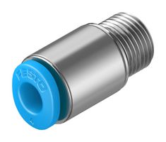 FESTO QSM-M7-4-I Pneumatic Fitting, Push-In Fitting, M7, 14 bar, 4 mm, Brass, QSM