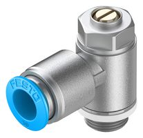 FESTO GRLA-1/4-QS-10-D 1-WAY FLOW CTRL VALVE, QS-10-G1/4, 10BAR