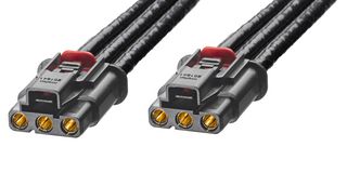 MOLEX 45141-0301 Cable Assembly, MultiCat Receptacle to MultiCat Receptacle, 3 Ways, 7.4 mm, 1 Row, 300 mm, 11.8 "