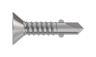 TR FASTENINGS 6.3 X 55 KPSTDX Z100 WINGED COUNTERSUNK HEAD SCREW, STEEL, 6.3X55MM