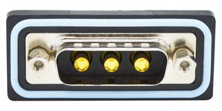 NORCOMP CDFV3W3113L251 Combination Layout D Sub Connector, IP67, NANOOK Series, DA-3W3, Plug, 3 Contacts, 3 Power, Solder