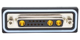 NORCOMP CDFR13W3213L261. Combination Layout D Sub Connector, IP67, NANOOK Series, DB-13W3, Receptacle, 13 Contacts