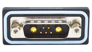 NORCOMP CDFV7W2113L411 Combination Layout D Sub Connector, IP67, NANOOK Series, DA-7W2, Plug, 7 Contacts