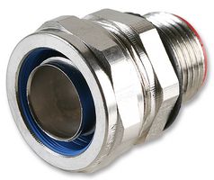 ABB - KOPEX 7TCA297020R0489 Conduit Connector, Size - 20mm, Straight, 0.5 ", Brass, Metallic - Nickel Finish, IP66, IP67